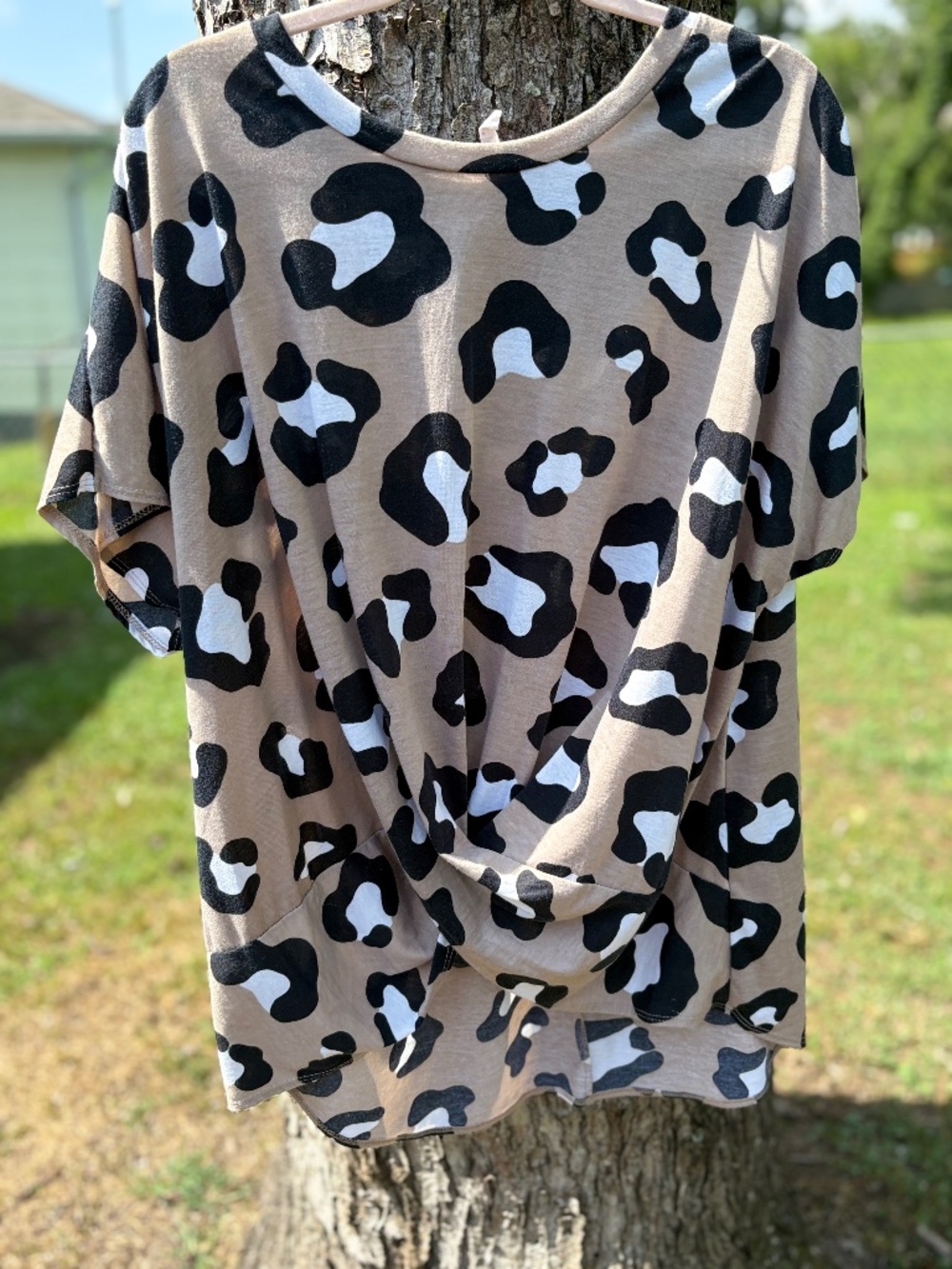 Women’s leopard tunic top